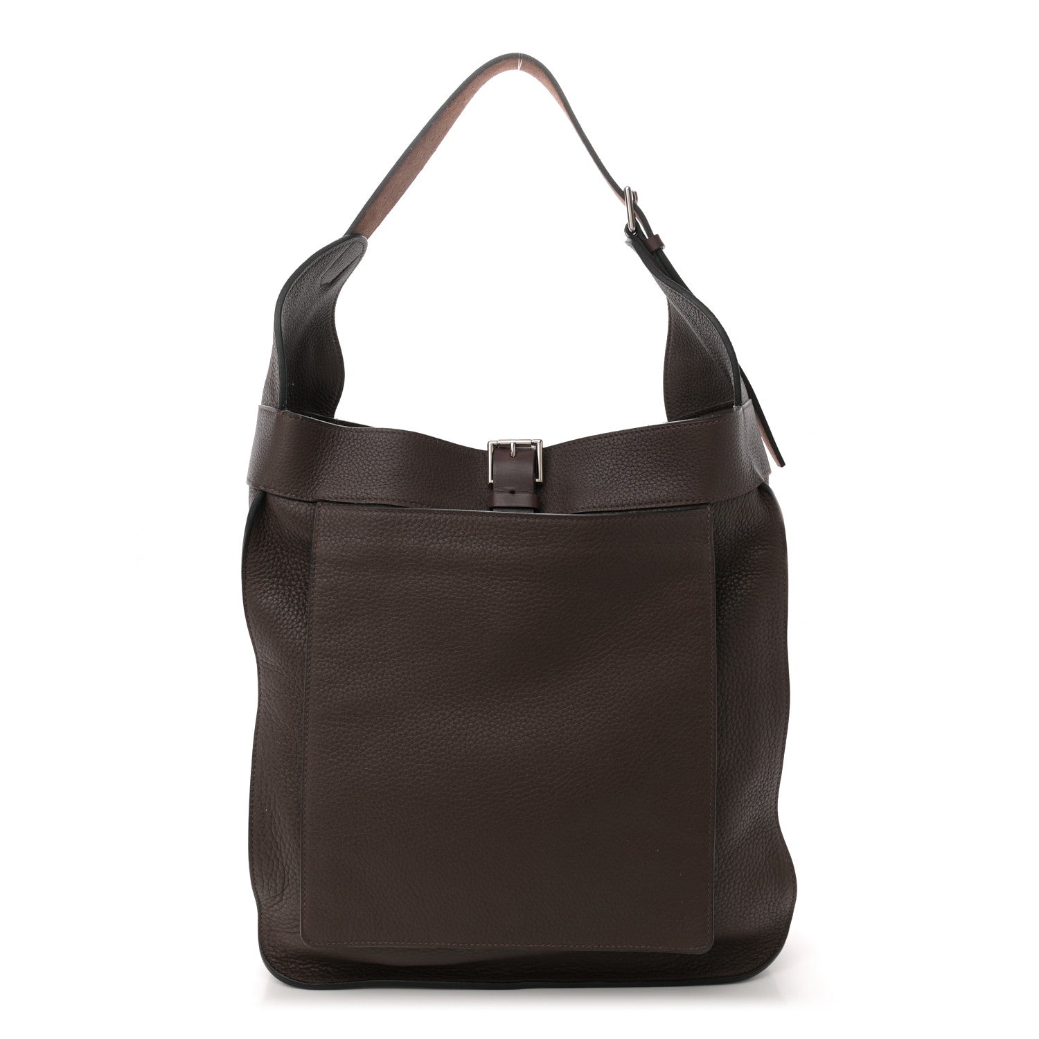Hermes Taurillon Clemence Marwari GM Chocolate 1 of 15