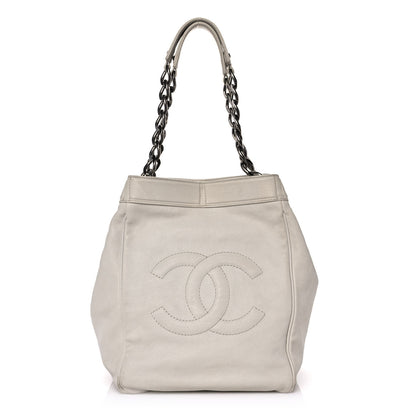 Chanel Caviar Timeless CC Shopping Tote White 1 of 13