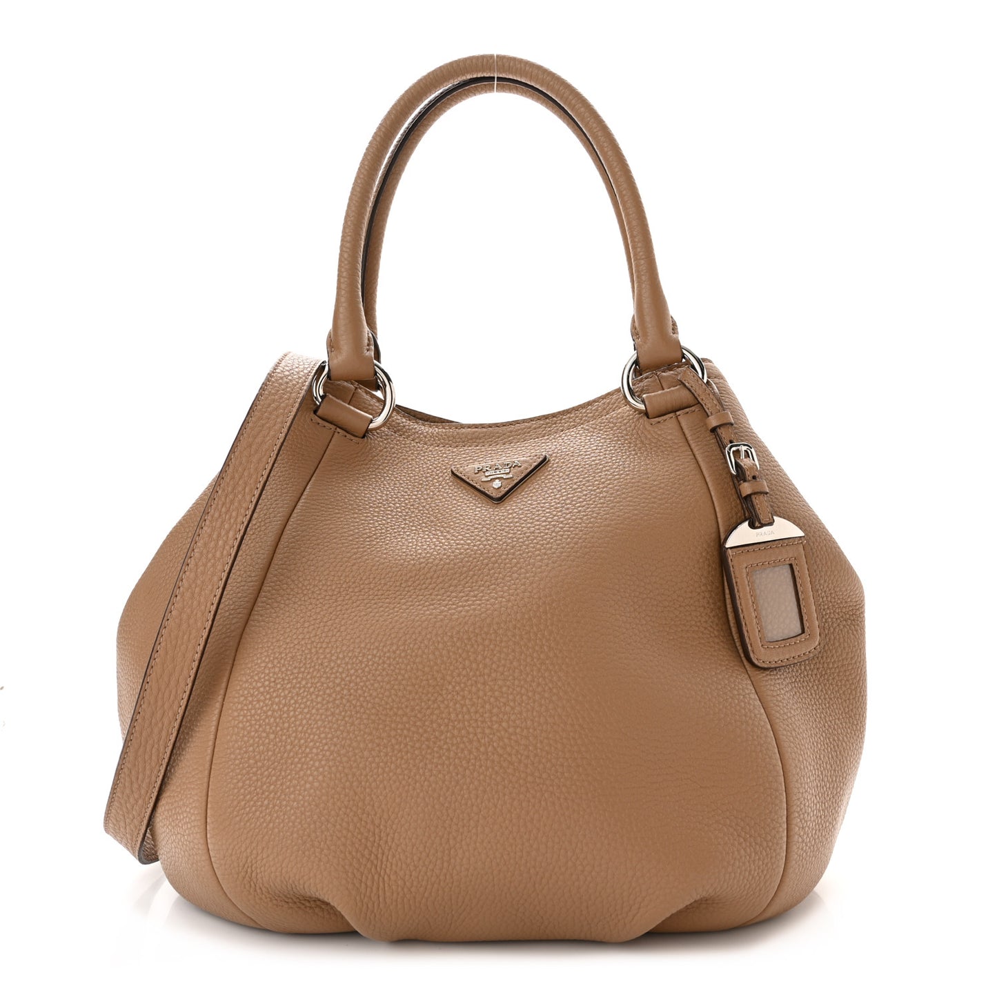 Vitello Daino Shopping Tote Sesamo