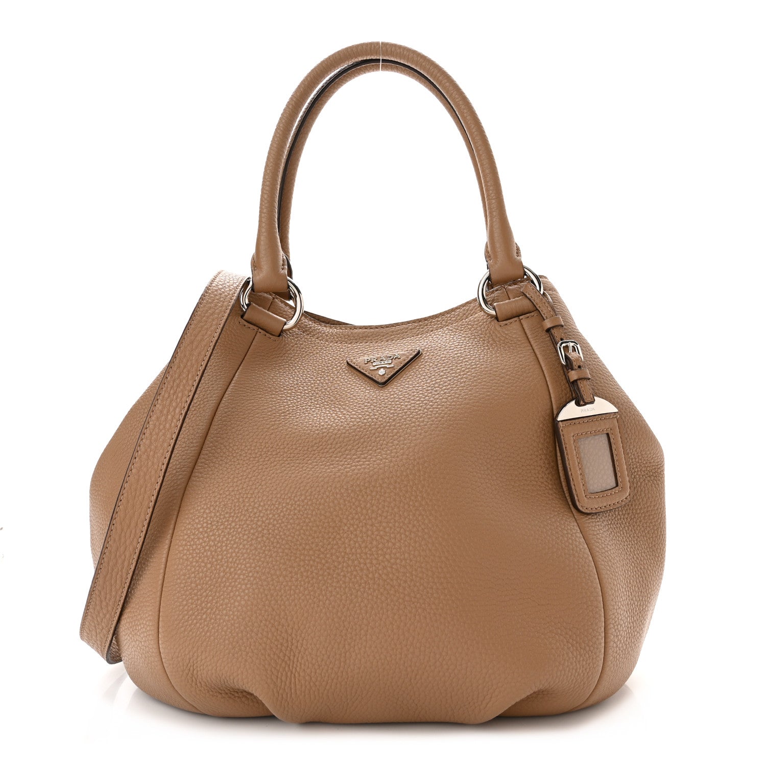 Prada Vitello Daino Shopping Tote Sesamo 1 of 9