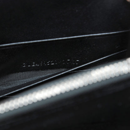 Saint Laurent Velvet Crystal Monogram Tassel Chain Wallet Black 7 of 7