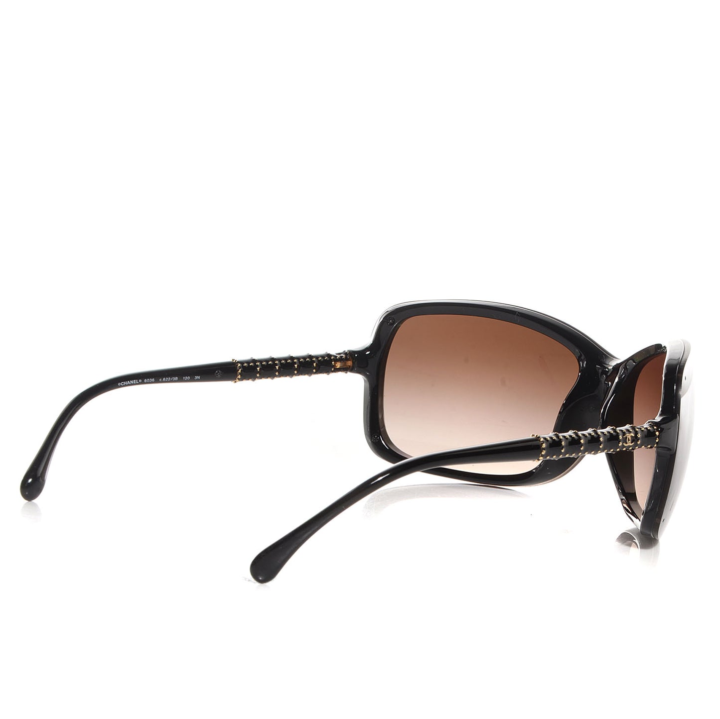 Studded Square Sunglasses 6036 Black