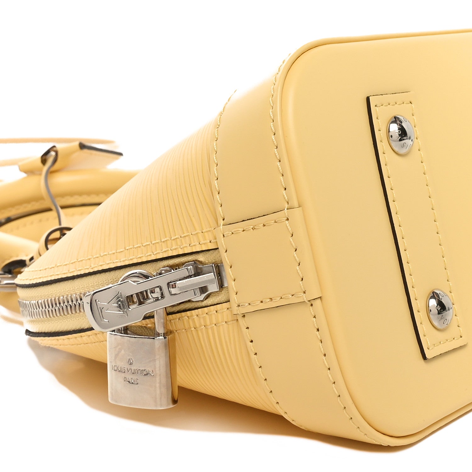 Louis Vuitton Epi Jacquard Alma BB Jaune Plume 8 of 10