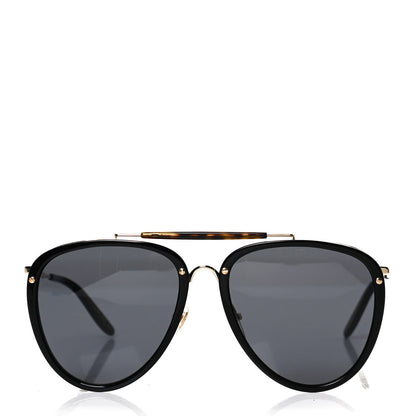Gucci Metal Aviator Sunglasses GG0672S Black Gold 2 of 8