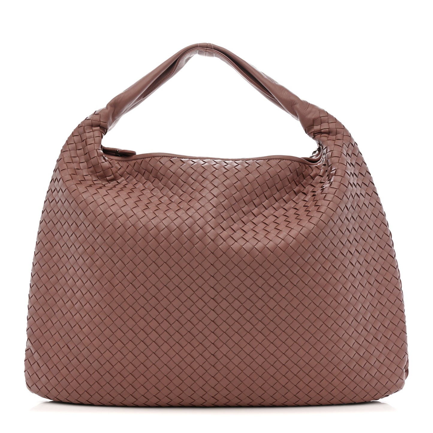 Nappa Intrecciato Large Veneta Hobo Mallow