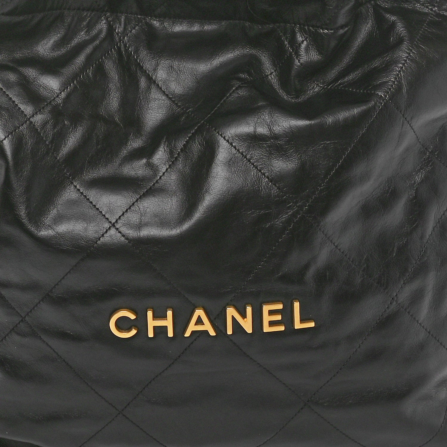 Chanel Shiny Calfskin Quilted Chanel 22 Black 9 of 11