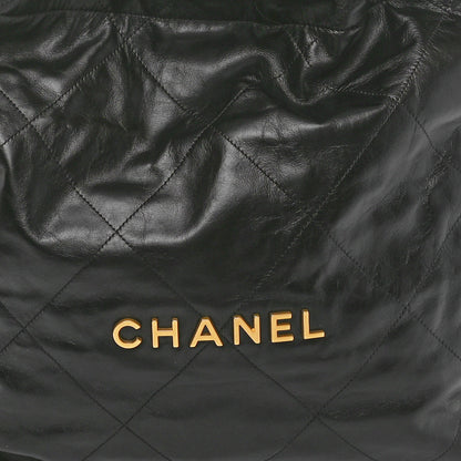 Chanel Shiny Calfskin Quilted Chanel 22 Black 9 of 11