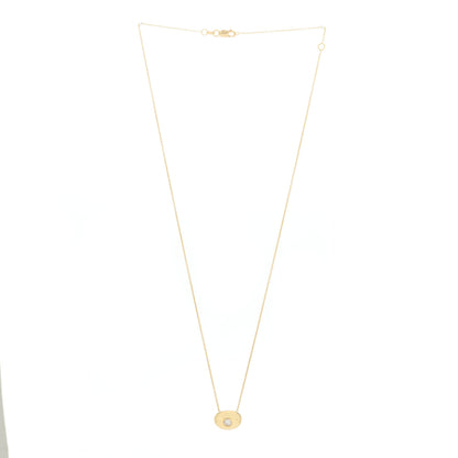 Roberto Coin 18K Yellow Gold Diamond Bean Pendant Necklace 3 of 7