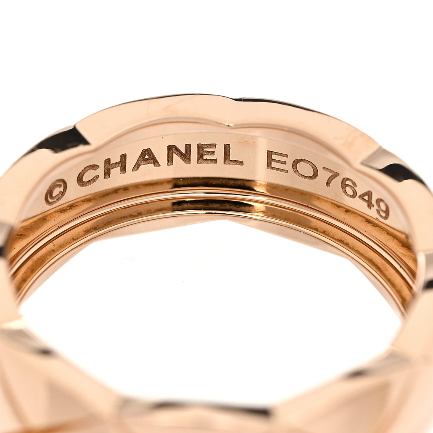 18K Beige Gold Small Coco Crush Ring 51 5.75