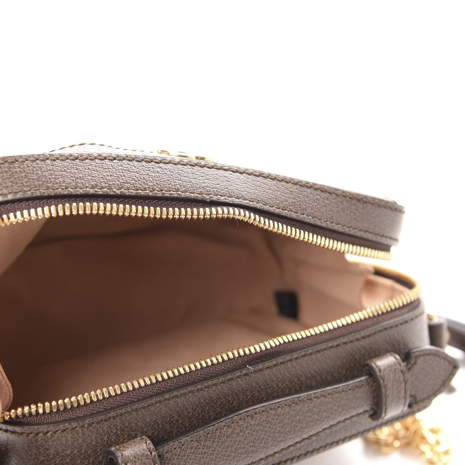 Gucci GG Supreme Monogram Mini Ophidia Top Handle Shoulder Bag Brown 5 of 10