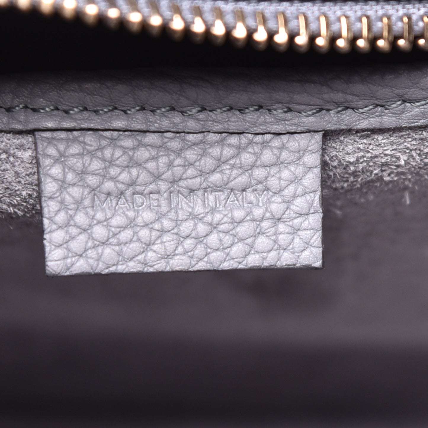 Baby Drummed Calfskin Nano Luggage Kohl