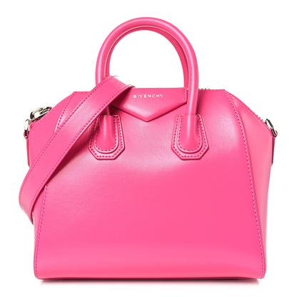 Givenchy Shiny Lord Calfskin Mini Antigona Neon Pink 1 of 9