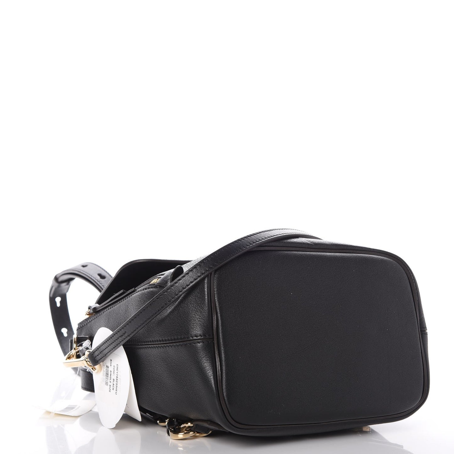 Suede Calfskin Small Faye Backpack Black