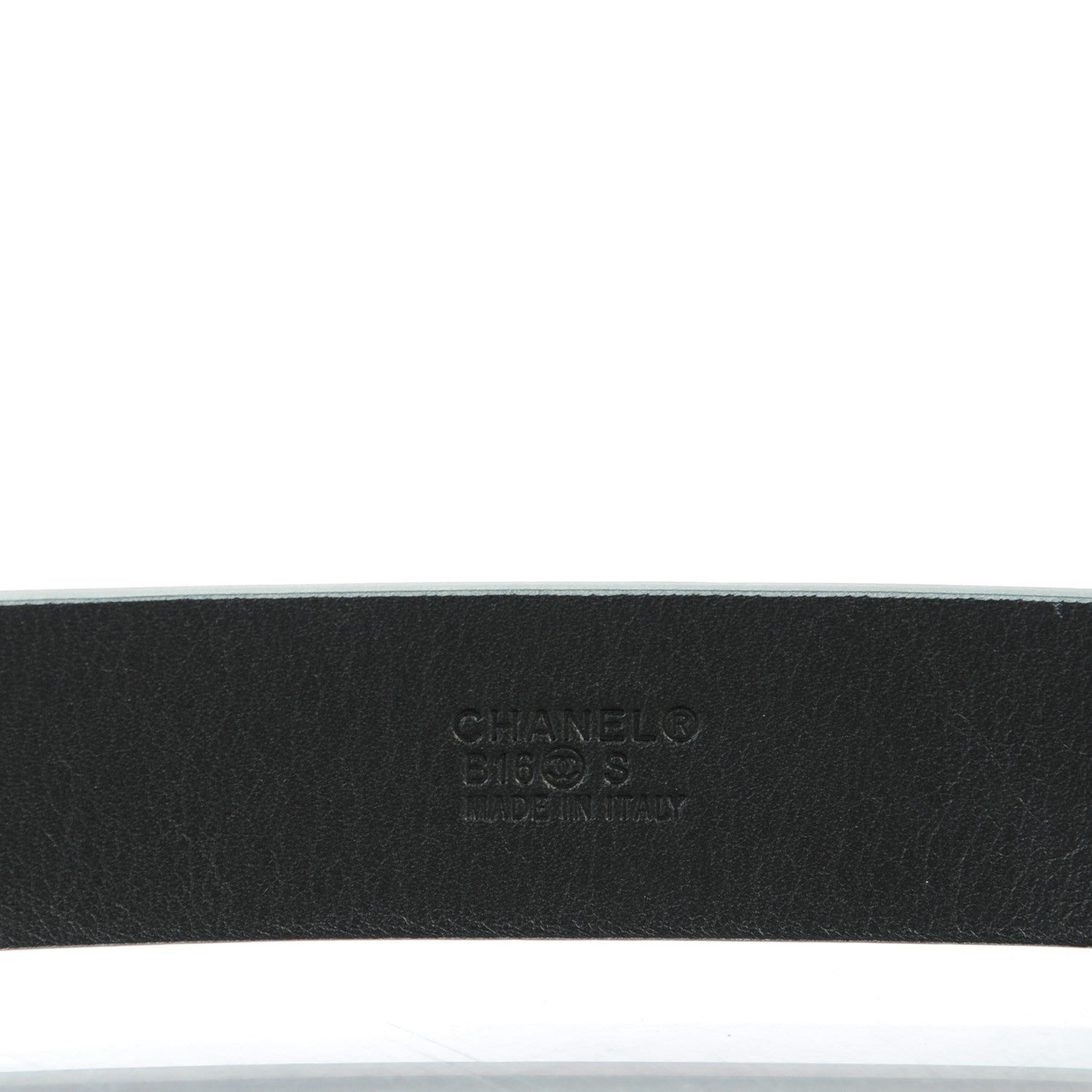 Chanel Calfskin CC Mirror Belt 85 34 Silver 8 of 9