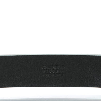 Chanel Calfskin CC Mirror Belt 85 34 Silver 8 of 9