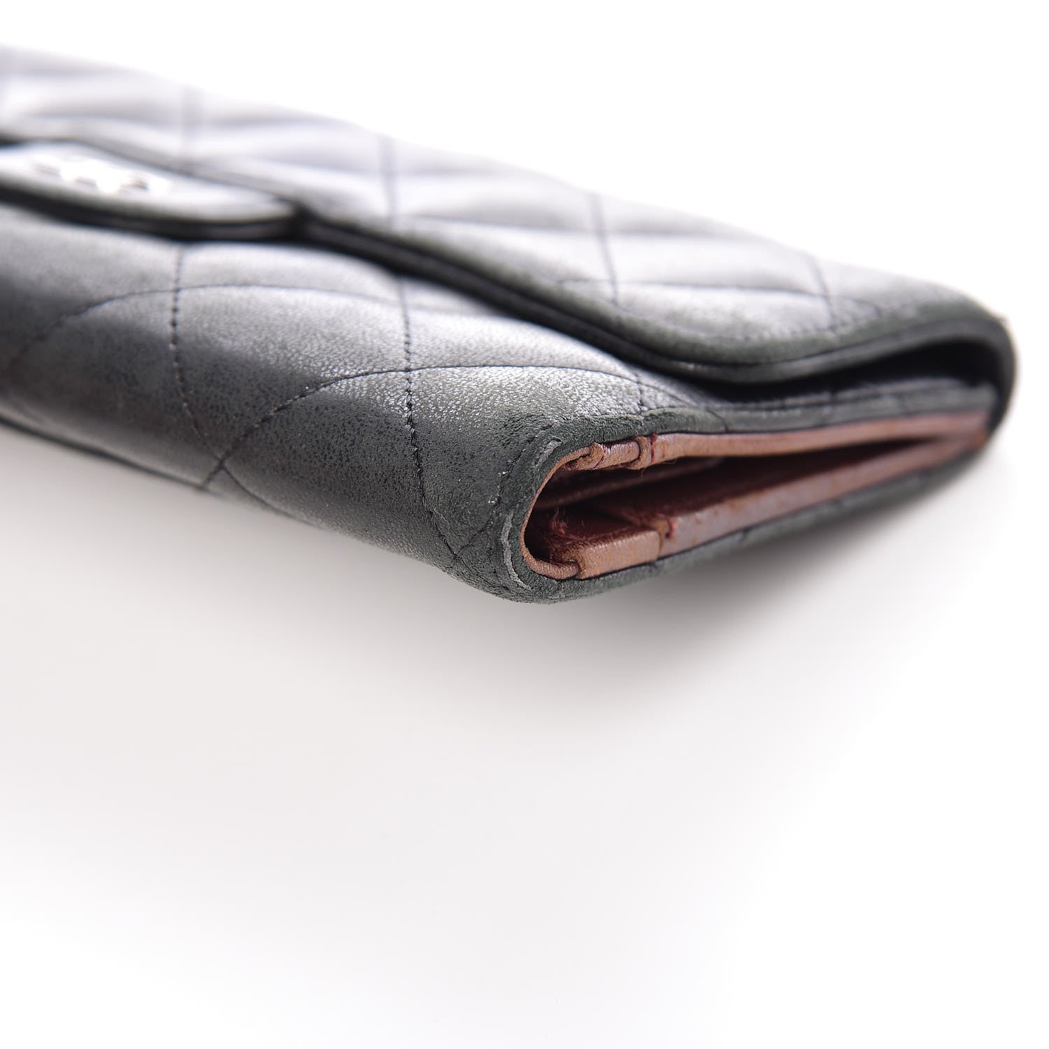 Chanel Lambskin Quilted Large Flap Wallet Black 20 of 22