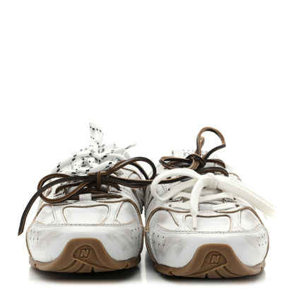 Miu Miu X NEW BALANCE Bleached Calfskin 530 SL Slip-On Sneakers Mules 39 White 3 of 10
