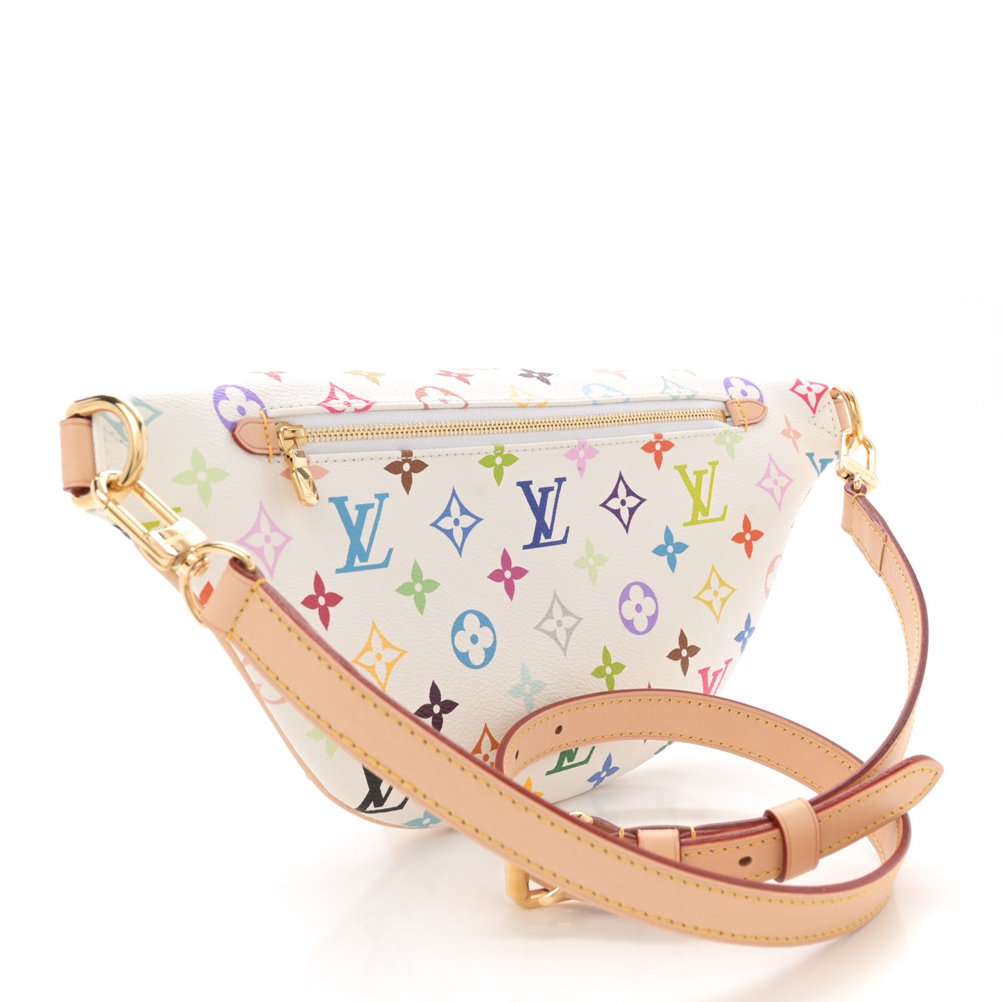 LV X TM Monogram Multicolor High Rise Bumbag White