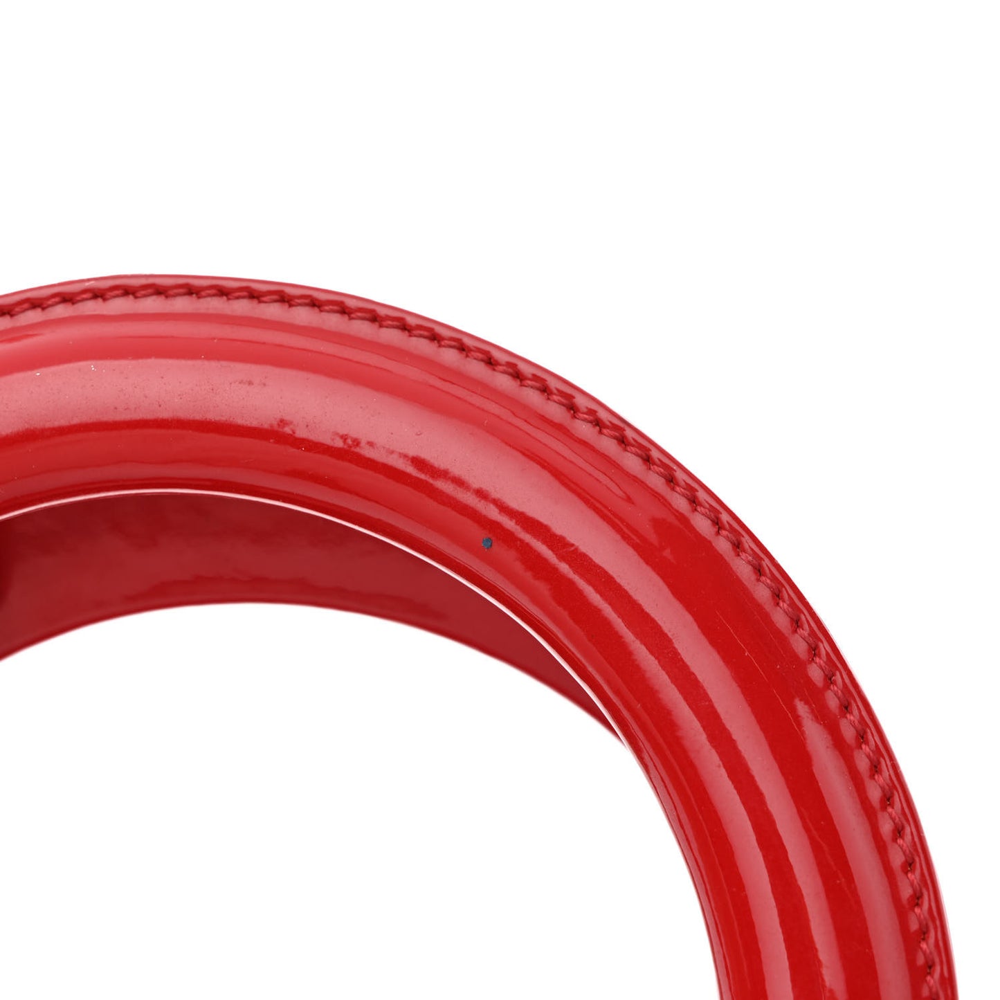 Patent Cannage Medium Lady Dior Red