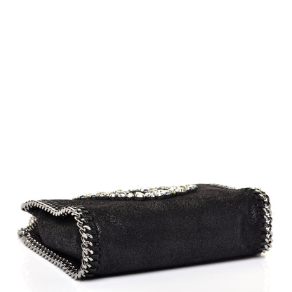 Stella McCartney Shaggy Deer Crystal Stones Peace Tiny Falabella Tote Black 4 of 10