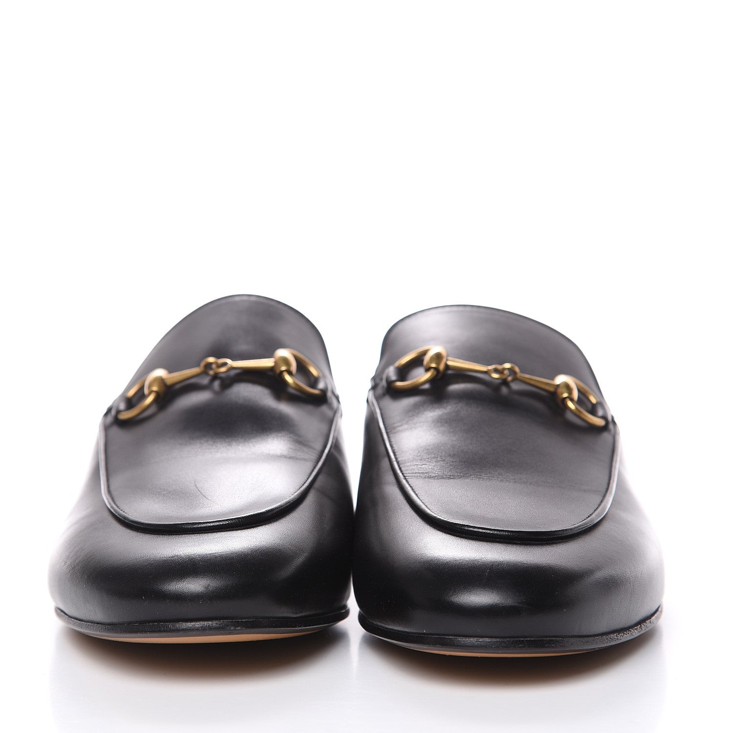 Gucci Calfskin Womens Princetown Slippers 38.5 Black 2 of 9