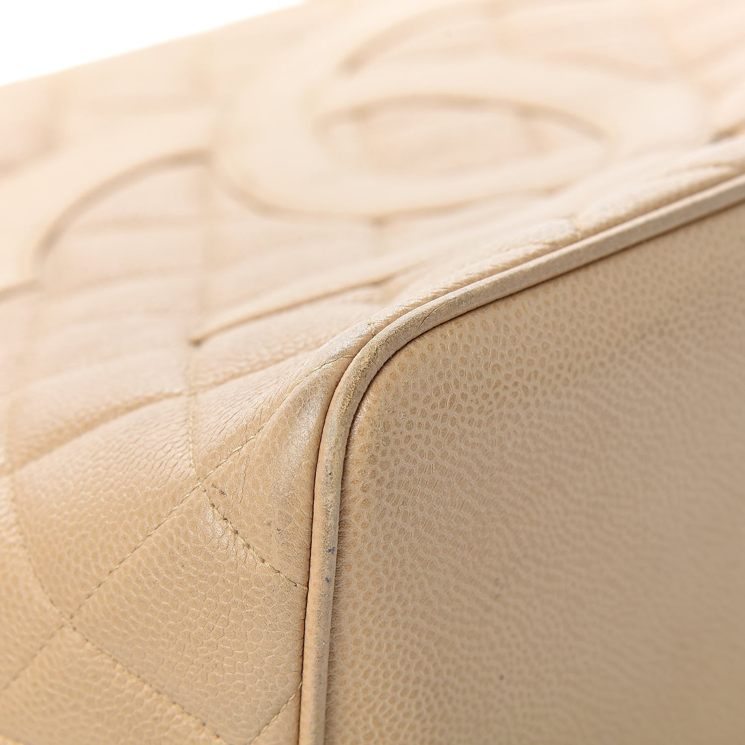 Chanel Caviar Quilted Medallion Tote Beige 10 of 18