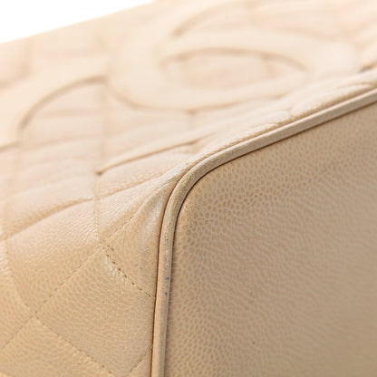 Chanel Caviar Quilted Medallion Tote Beige 10 of 18