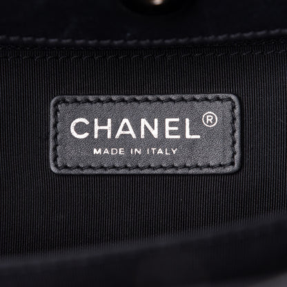 Chanel Calfskin Quilted Small Easy Shopping Tote Black 5 of 11