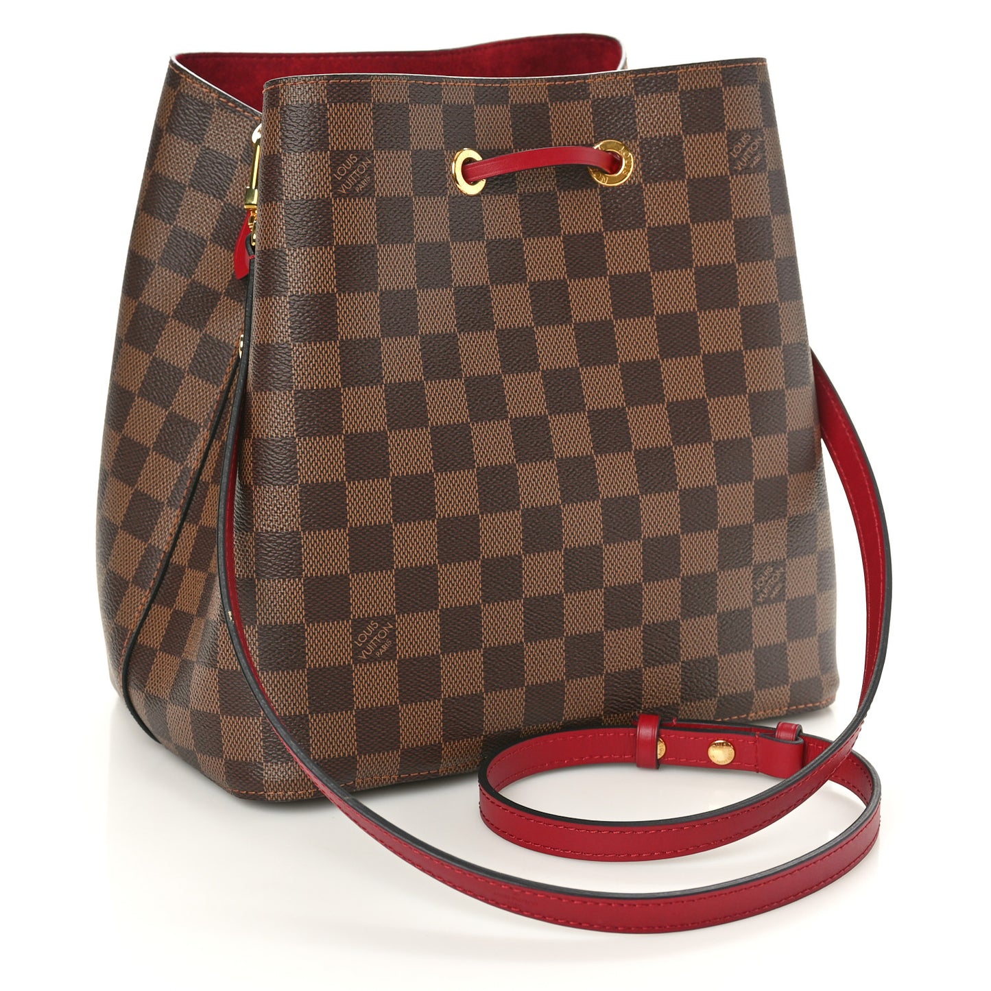 Damier Ebene Neonoe MM Cherry Berry
