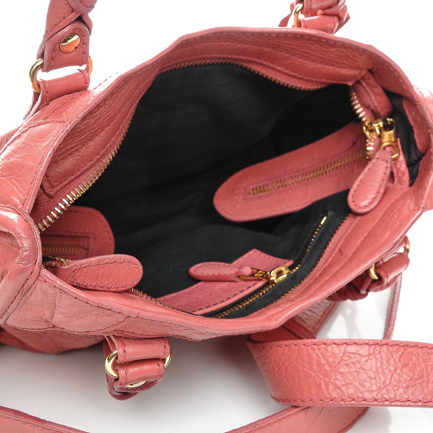Balenciaga Agneau Giant 12 Gold Hardware Mini City Rose Bombon Raspberry 5 of 7