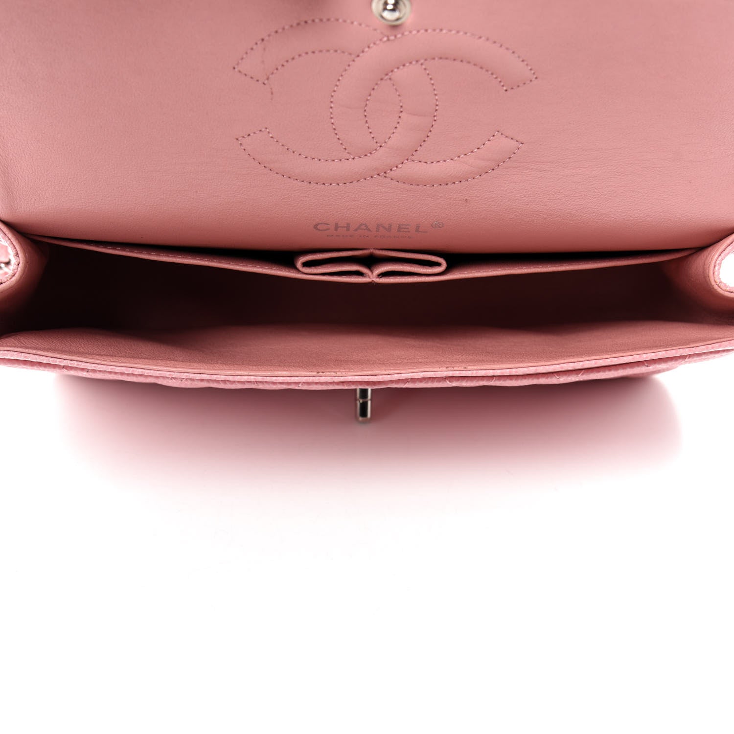 Chanel Caviar Quilted Medium Double Flap Pink 5 of 10
