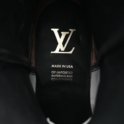 Louis Vuitton Calfskin LV Texan Mens Rider Boots 7.5 Black Gold 8 of 11