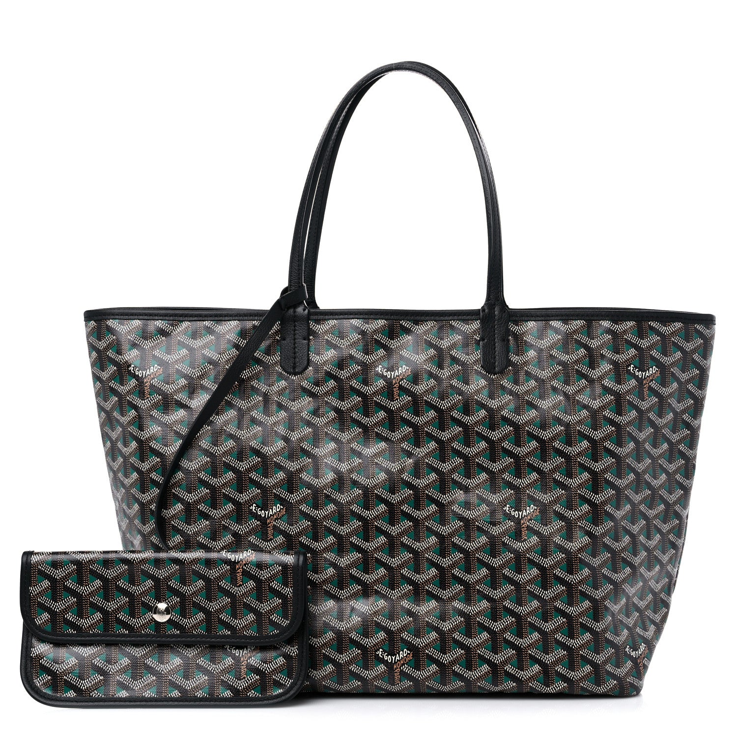 Goyard Goyardine Saint Louis Claire Voie PM Black Green 1 of 9