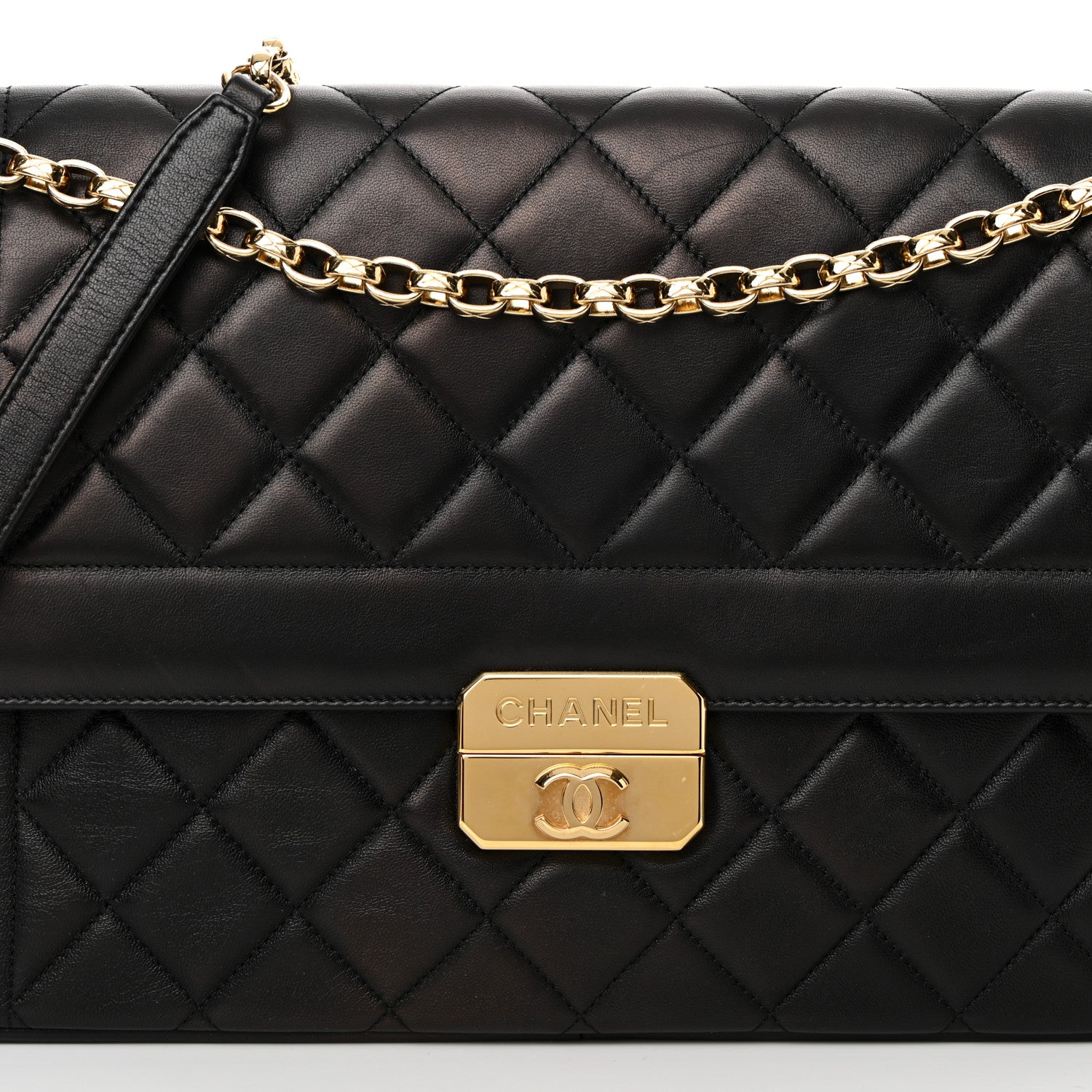 Chanel Lambskin Quilted Large Chic With Me Flap Black 8 of 17
