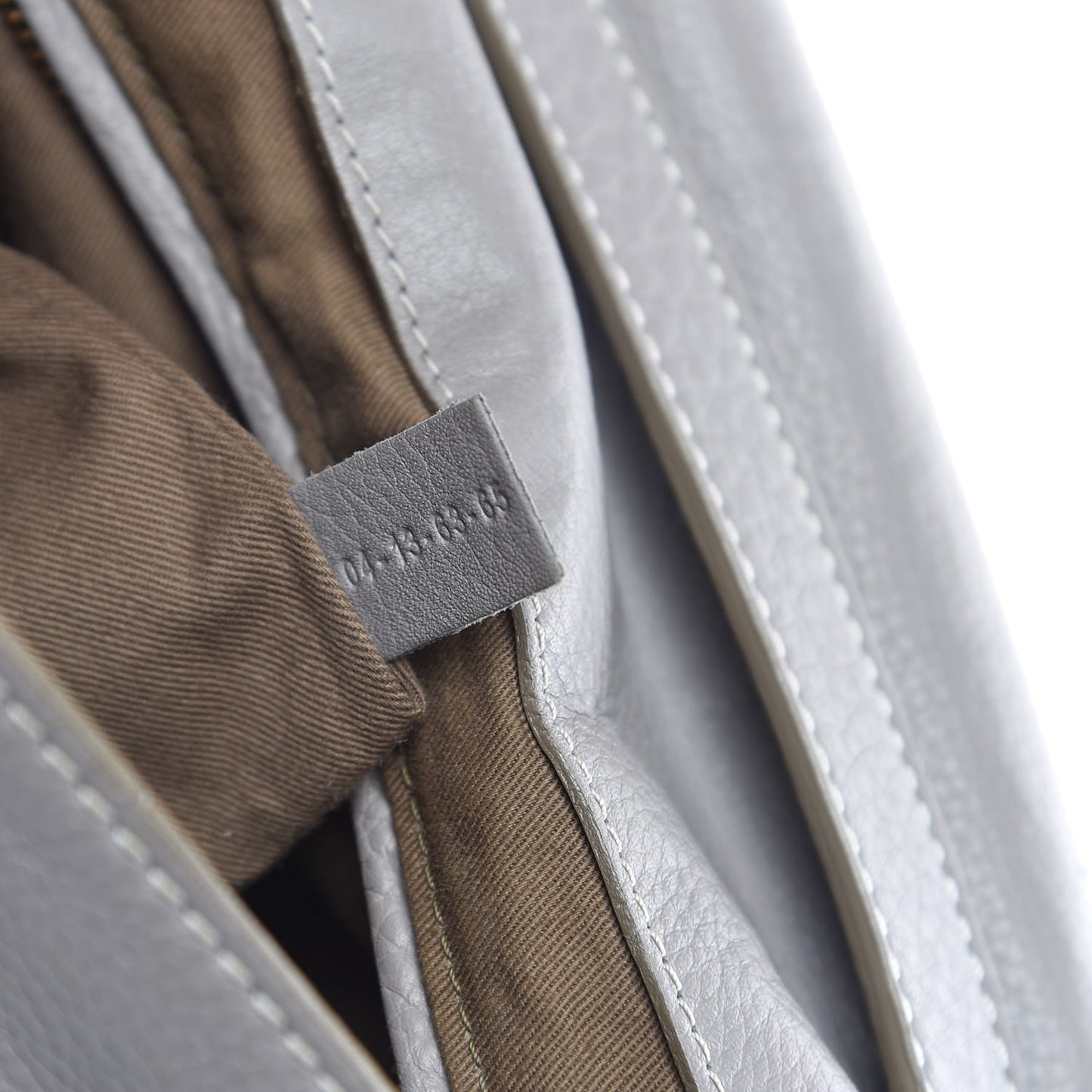 Calfskin Medium Marcie Top Handle Bag Cashmere Grey