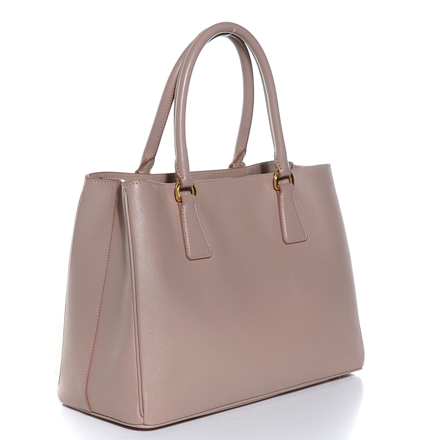 Saffiano Lux Medium Tote Cammeo