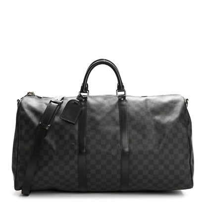 Louis Vuitton Damier Graphite Keepall Bandouliere 55 1 of 15