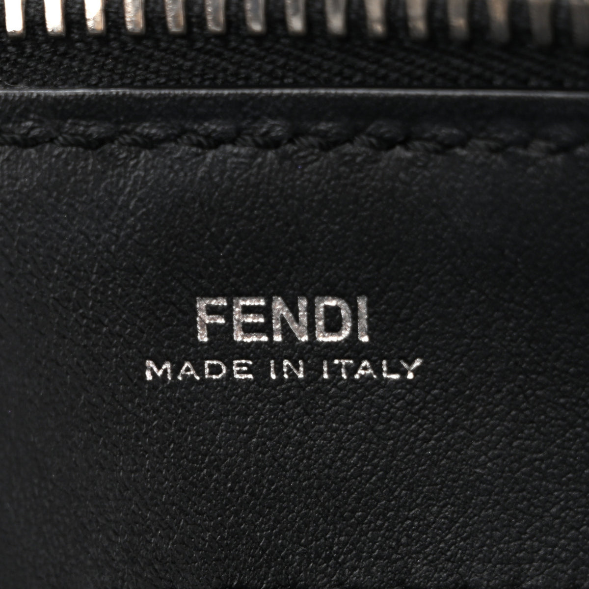 Fendi Vitello Baltico Dolce DotCom Satchel Black Blue Royal 8 of 16