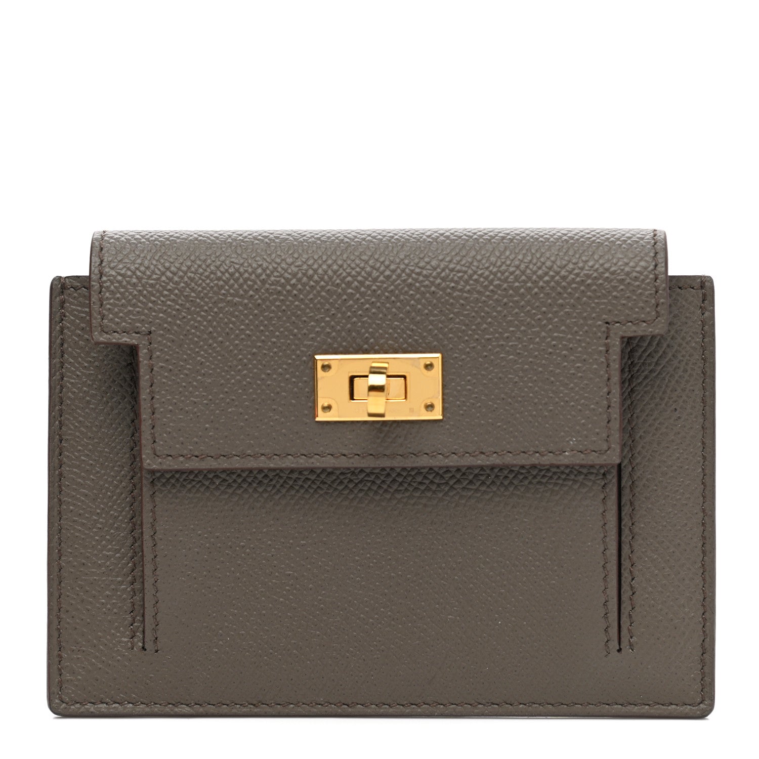 Hermes Epsom Kelly Pocket Compact Wallet Etain 1 of 7