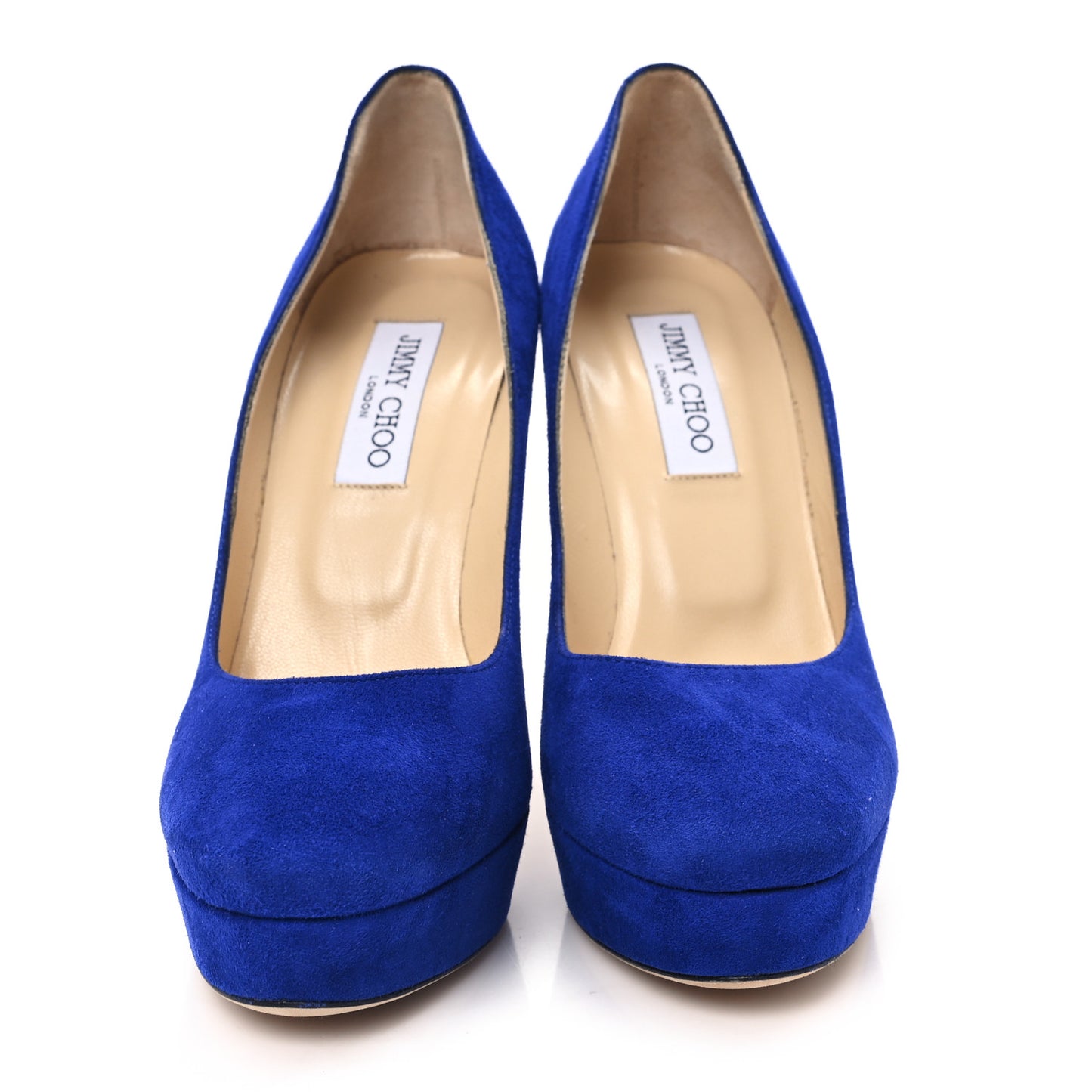 Suede 120mm Platform Pumps 38 Electric Blue