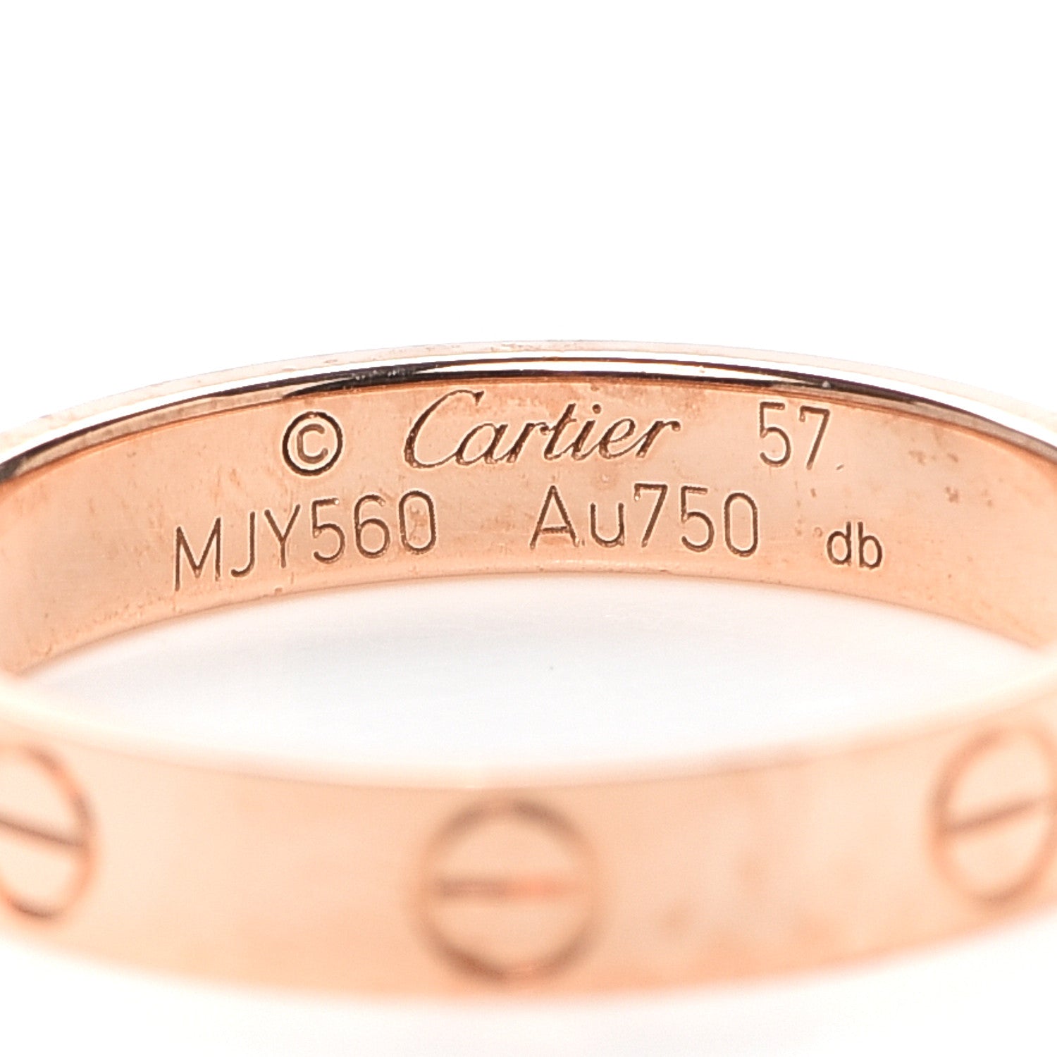Cartier 18K Pink Gold 3.5mm LOVE Wedding Band Ring 57 8 4 of 6
