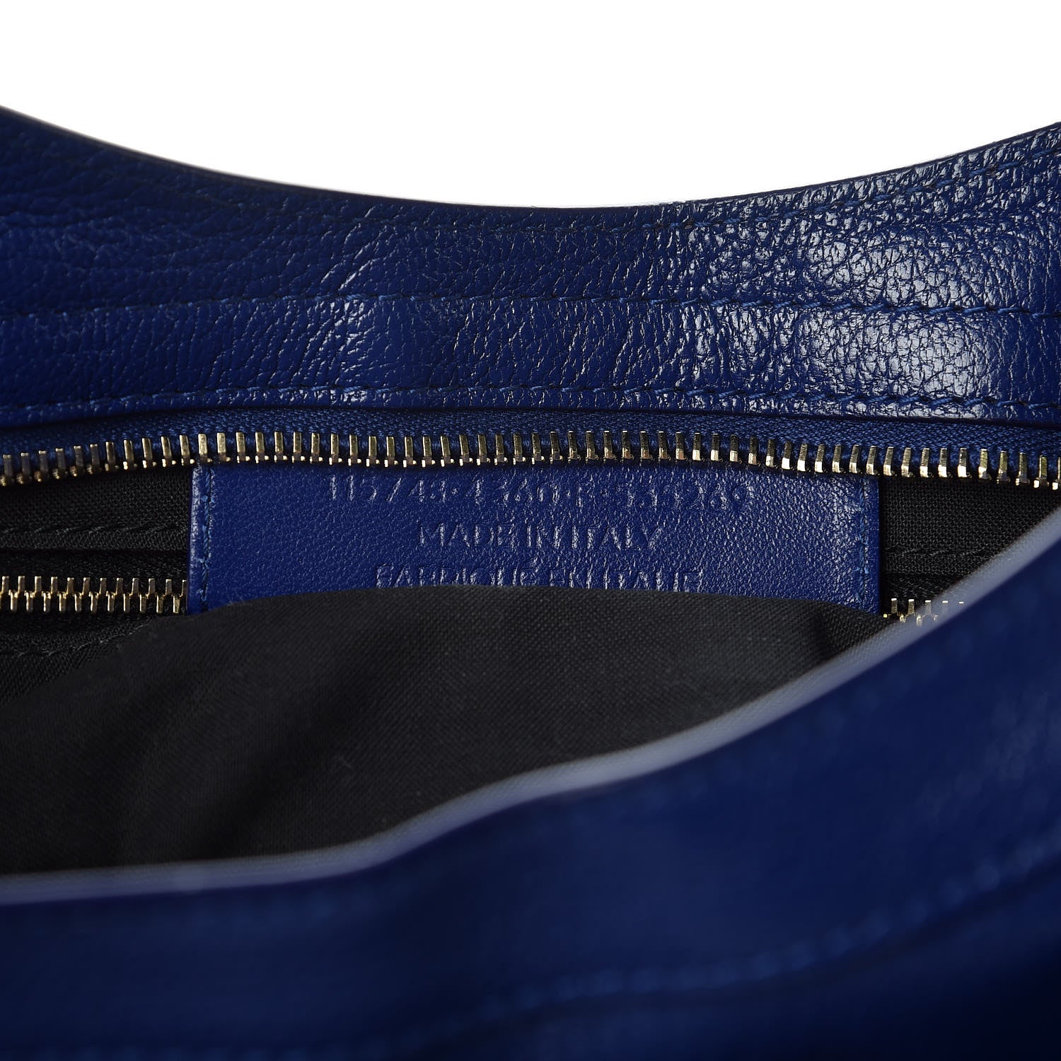 Balenciaga Chevre Gold Metallic Edge Hardware City Bleu Roi 7 of 9