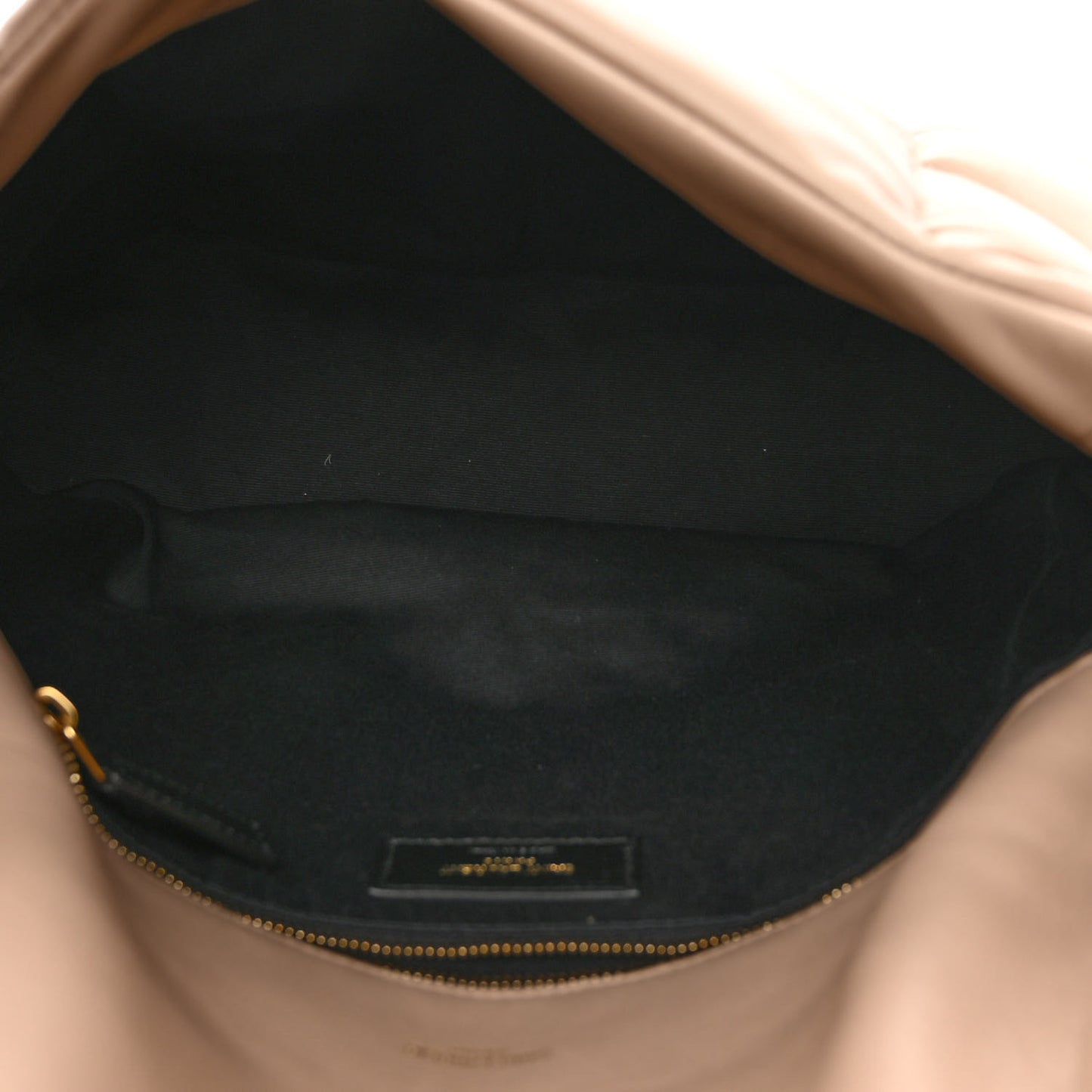 Lambskin Quilted Medium Loulou Puffer Monogram Chain Satchel Dark Beige