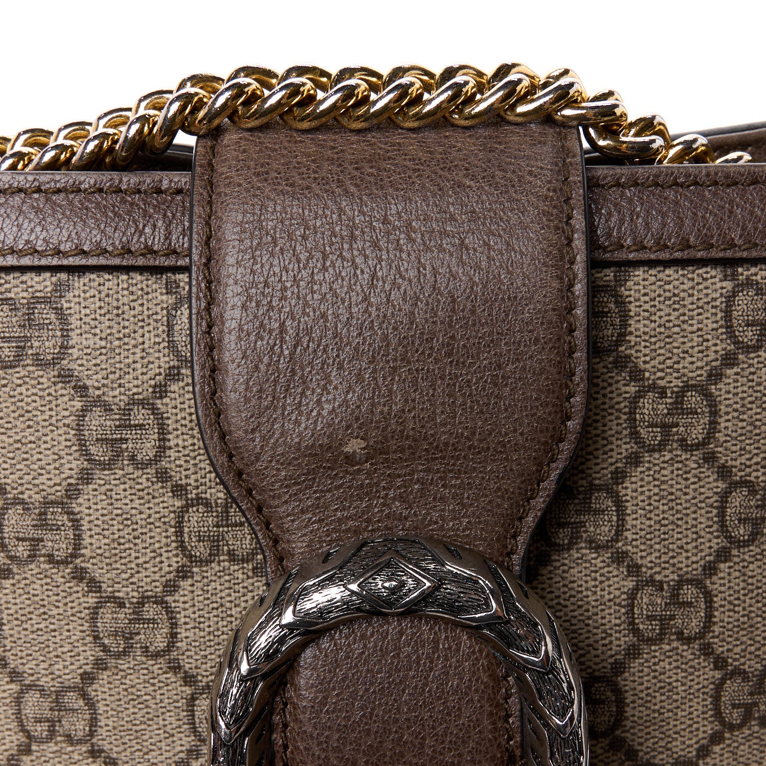 Gucci GG Supreme Monogram Medium Dionysus Bucket Bag Beige New Acero 14 of 14