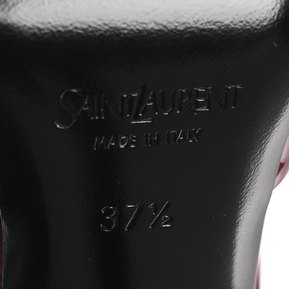Saint Laurent Patent Calfskin La Scandale 110 Sandals 37.5 Grenat 8 of 11