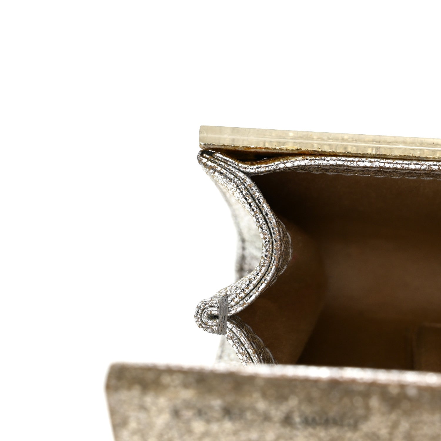 Jimmy Choo Acrylic Glitter Sweetie Clutch Champagne 16 of 16