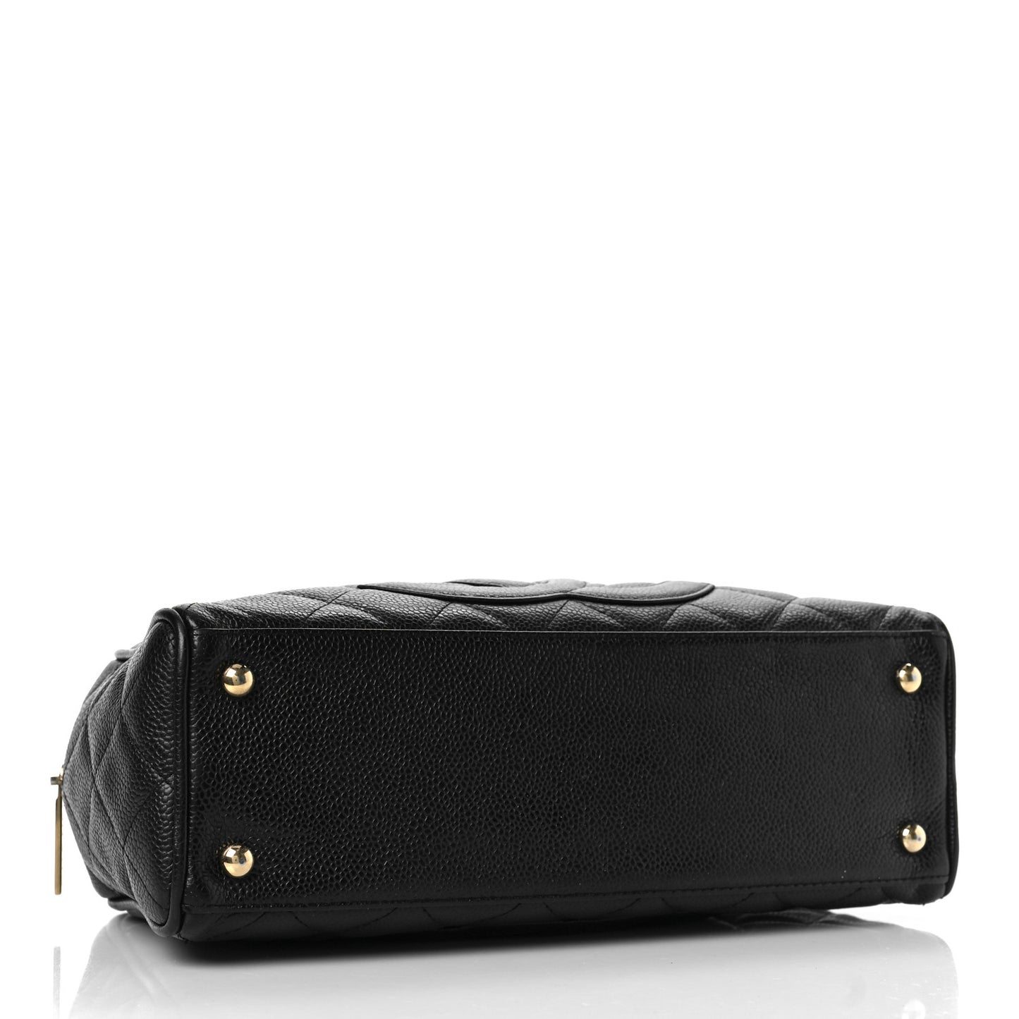 Caviar Quilted Small Bowler Black