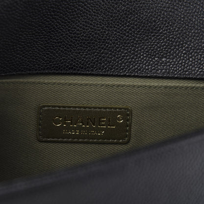 Chanel Caviar Quilted Medium Boy Flap Black 6 of 11