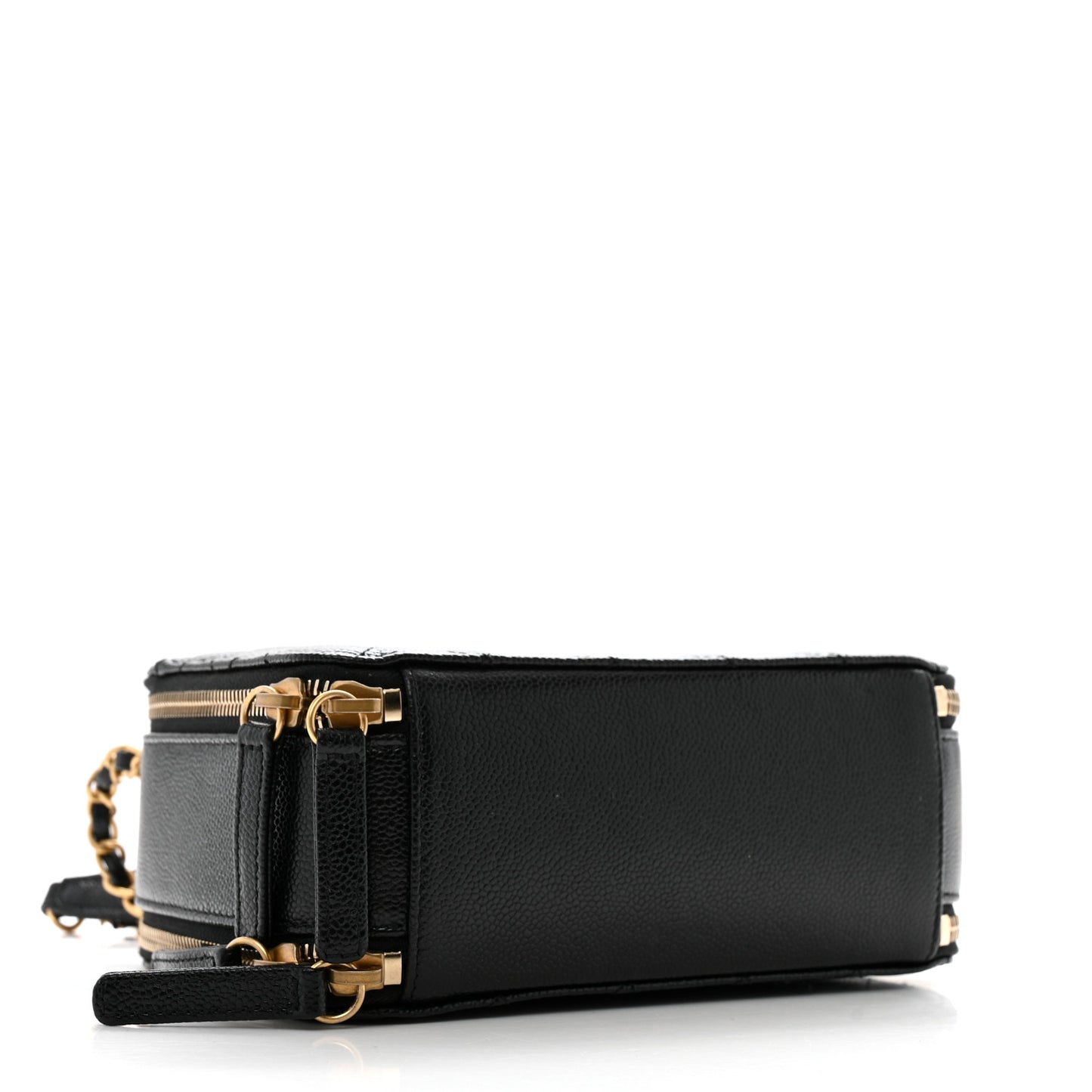 Caviar Quilted Small Pick Me Up Vanity Case Black