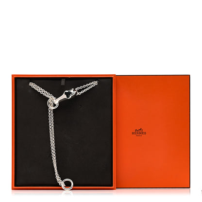 Hermes Sterling Silver GM Galop Long Lariat Necklace 6 of 6